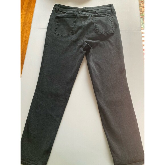 Talbot’s Slim Ankle Jeans Women’s 12P Black Stretch Good Condition Straight Leg - Picture 6 of 12